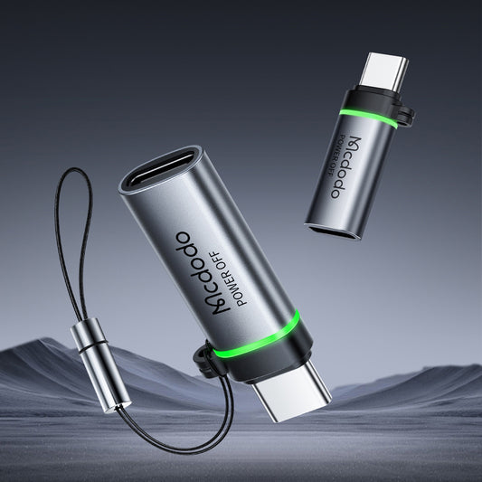 Adaptador de Datos y Carga USB-C - USB-C McDodo OT-2450 Power Off, Negro
