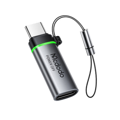 Adaptador de Datos y Carga USB-C - USB-C McDodo OT-2450 Power Off, Negro