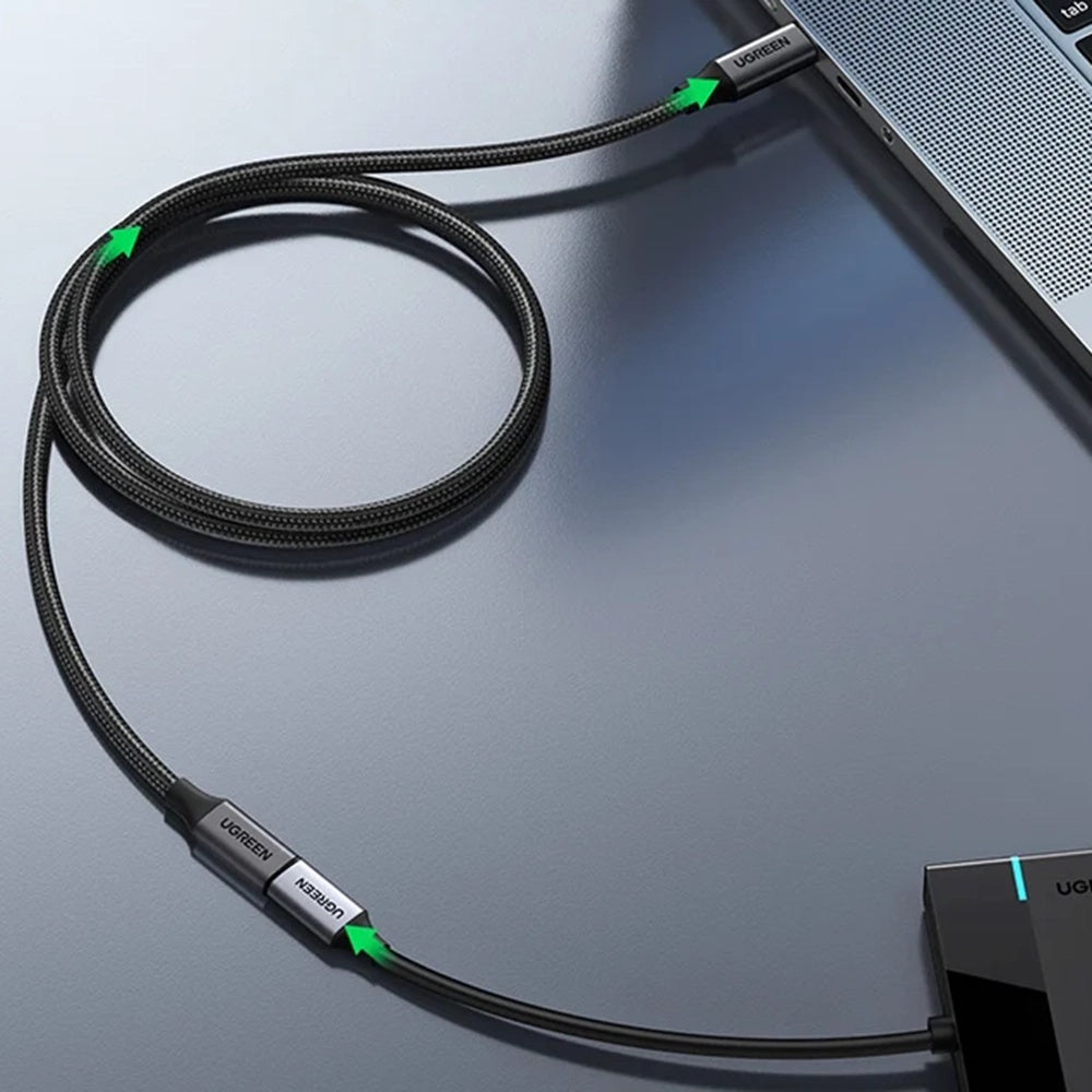 Extensor USB-C UGREEN US372 (45191), 1m, Negro