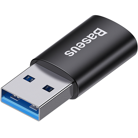 Baseus Ingenuity Adaptador de carga y datos USB-C - USB-A USB-C, negro ZJJJQ00010101 