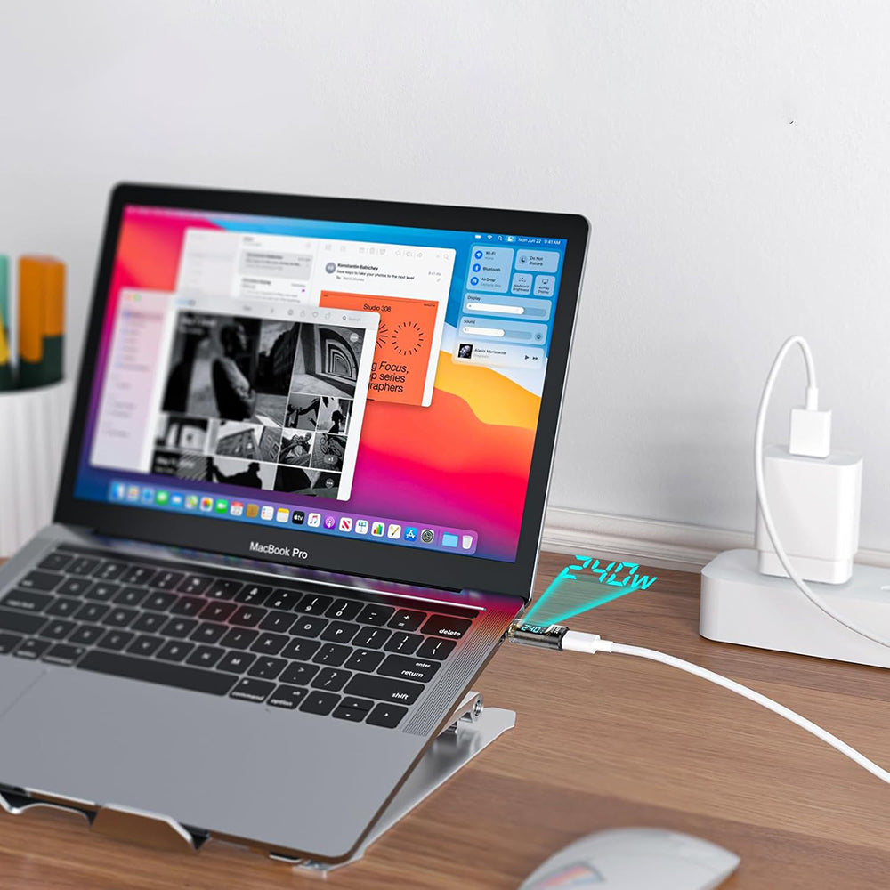 Adaptador Media Techsuit A23, USB-C, Gris