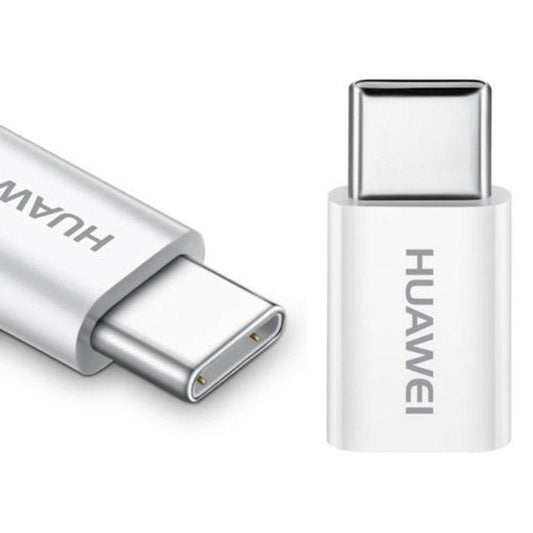 Adaptador de datos y carga microUSB - USB-C Huawei AP52, Blanco 4071259