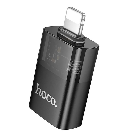 Adaptador OTG Lightning - USB-A HOCO UA36, Negro