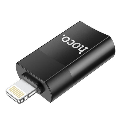 Adaptador OTG Lightning - USB-A HOCO UA17, Negro