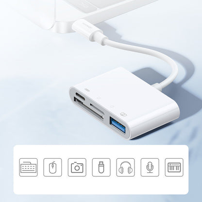 Joyroom OTG Lightning - USB-A / microSD Joyroom, Blanco S-H142