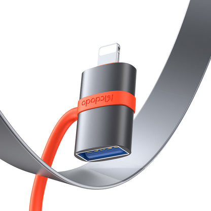 Adaptador OTG Lightning - USB-A McDodo OT-2600, Gris