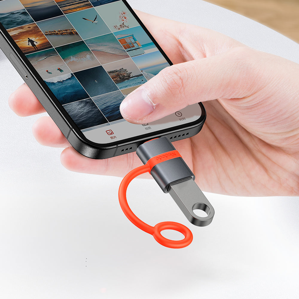 Adaptador OTG Lightning - USB-A McDodo OT-2600, Gris