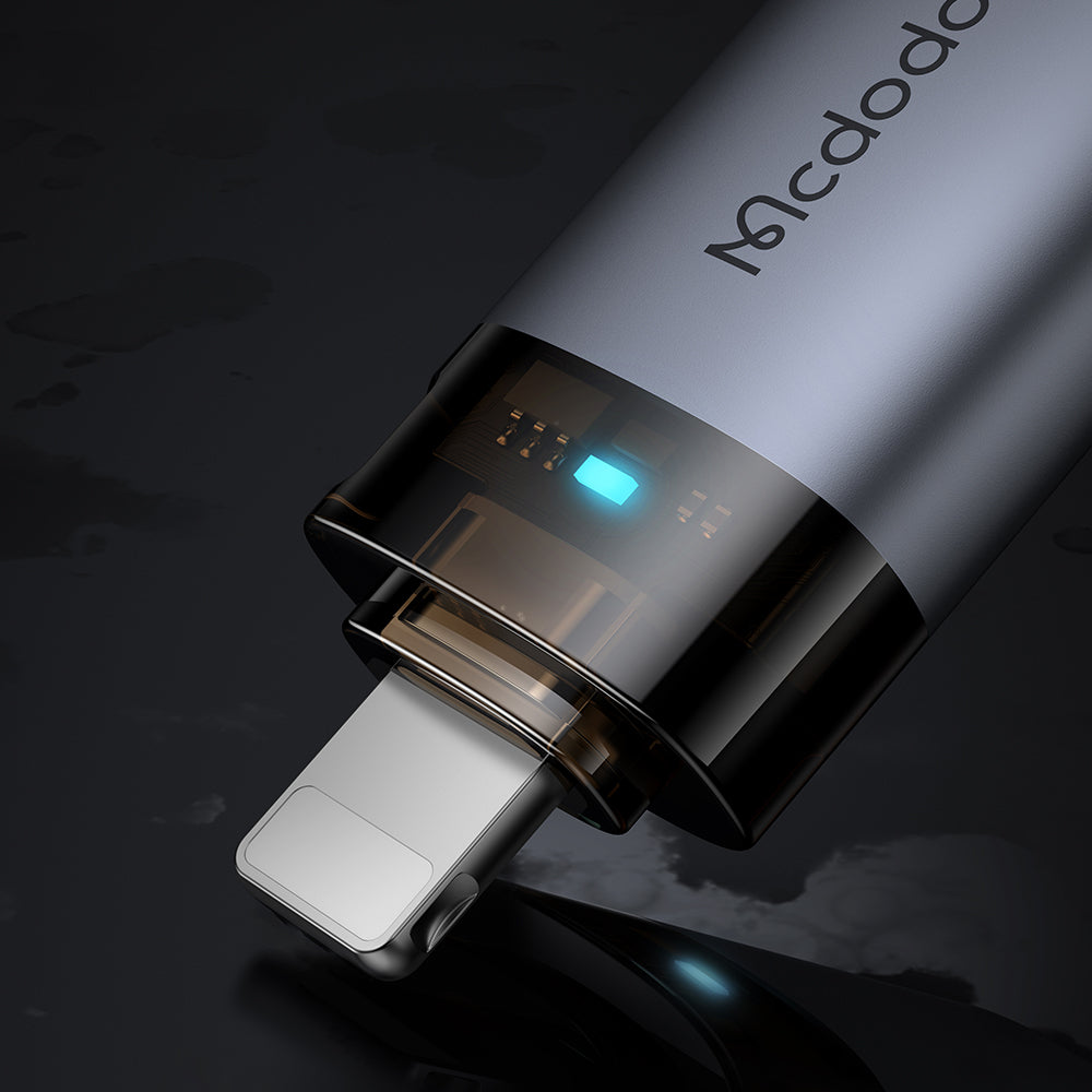 Adaptador OTG Lightning - USB-A McDodo OT-7390, Negro