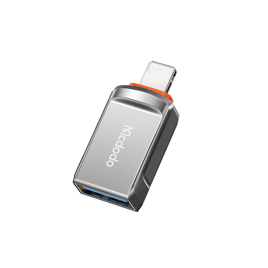 Adaptador OTG Lightning - USB-A McDodo OT-8600, Gris