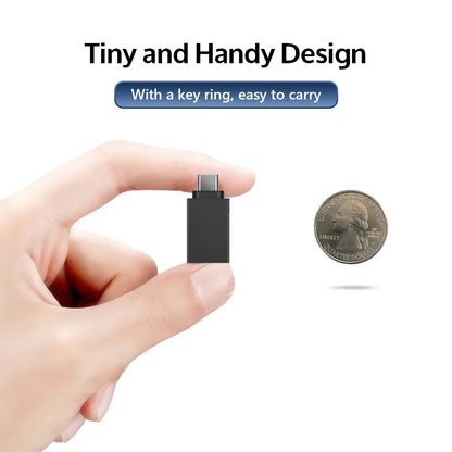 Adaptador OTG microUSB / USB-C - USB-A Techsuit A13 DuoVoltX, Gris, Set 2 piezas