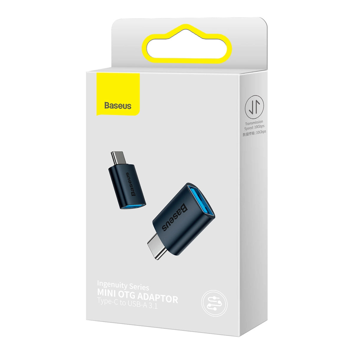 Baseus Ingenuity Adaptador OTG de USB-C a USB-A, Azul ZJJQ000003 