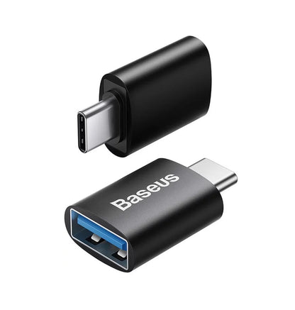 Baseus Ingenuity Adaptador OTG de USB-C a USB-A, Negro 