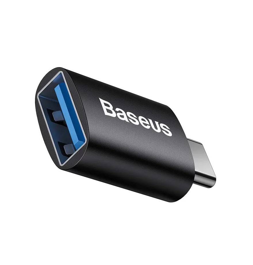 Baseus Ingenuity Adaptador OTG de USB-C a USB-A, Negro 