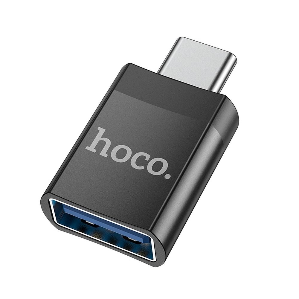 HOCO UA17 Adaptador OTG de USB-C a USB-A, negro 