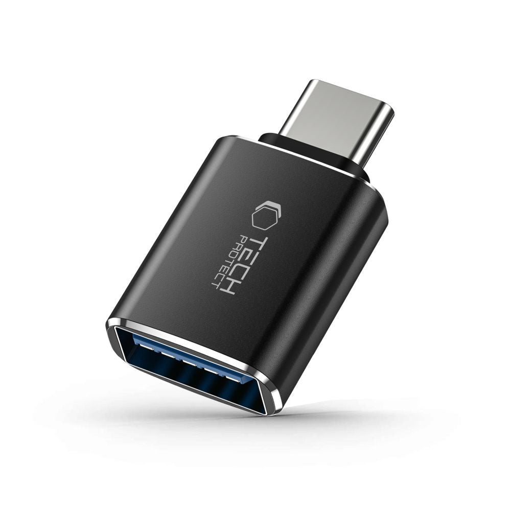 Adaptador OTG USB-C - USB-A Tech-Protect Ultraboost, Negro
