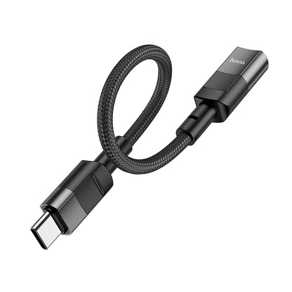 HOCO U107 Adaptador de carga y datos Lightning - USB-C HOCO U107, 0,1 m, negro 