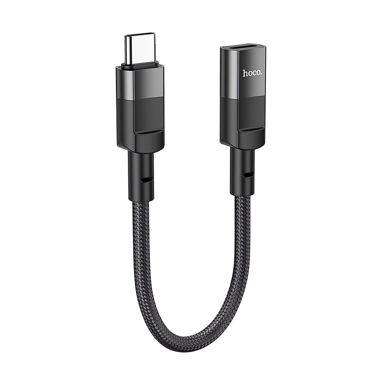 HOCO U107 Adaptador de carga y datos Lightning - USB-C HOCO U107, 0,1 m, negro 