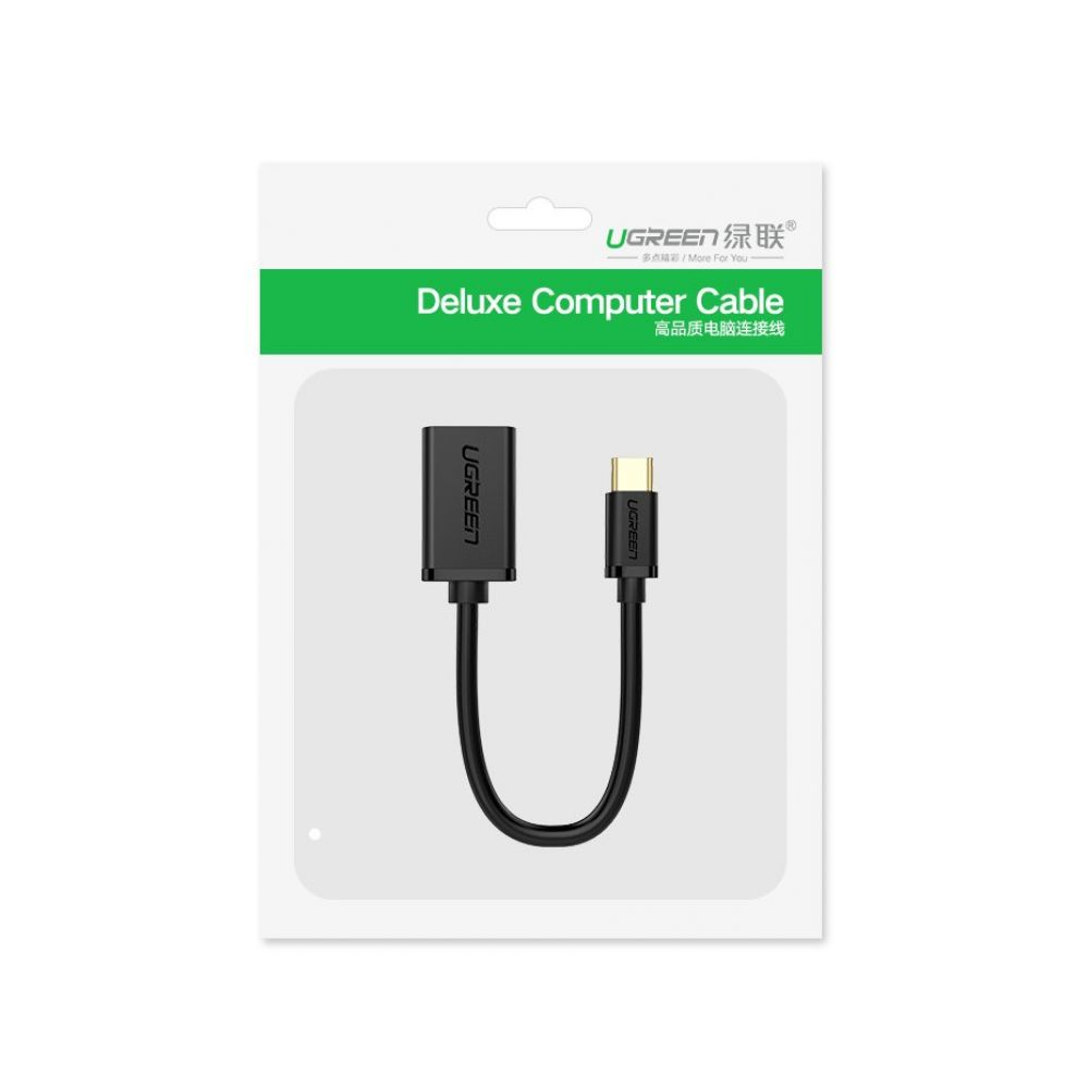 Adaptador USB-C a USB-A OTG UGREEN US154, Negro 