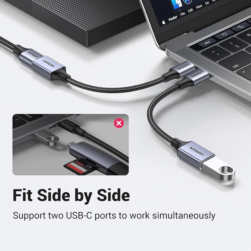 Adaptador OTG USB-C - USB-A UGREEN US378 (70889), Gris