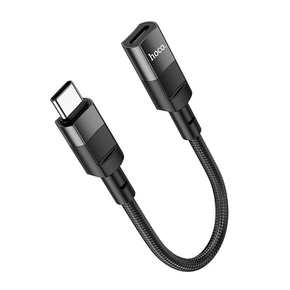 HOCO U107 Adaptador de carga y datos Lightning - USB-C HOCO U107, 0,1 m, negro 