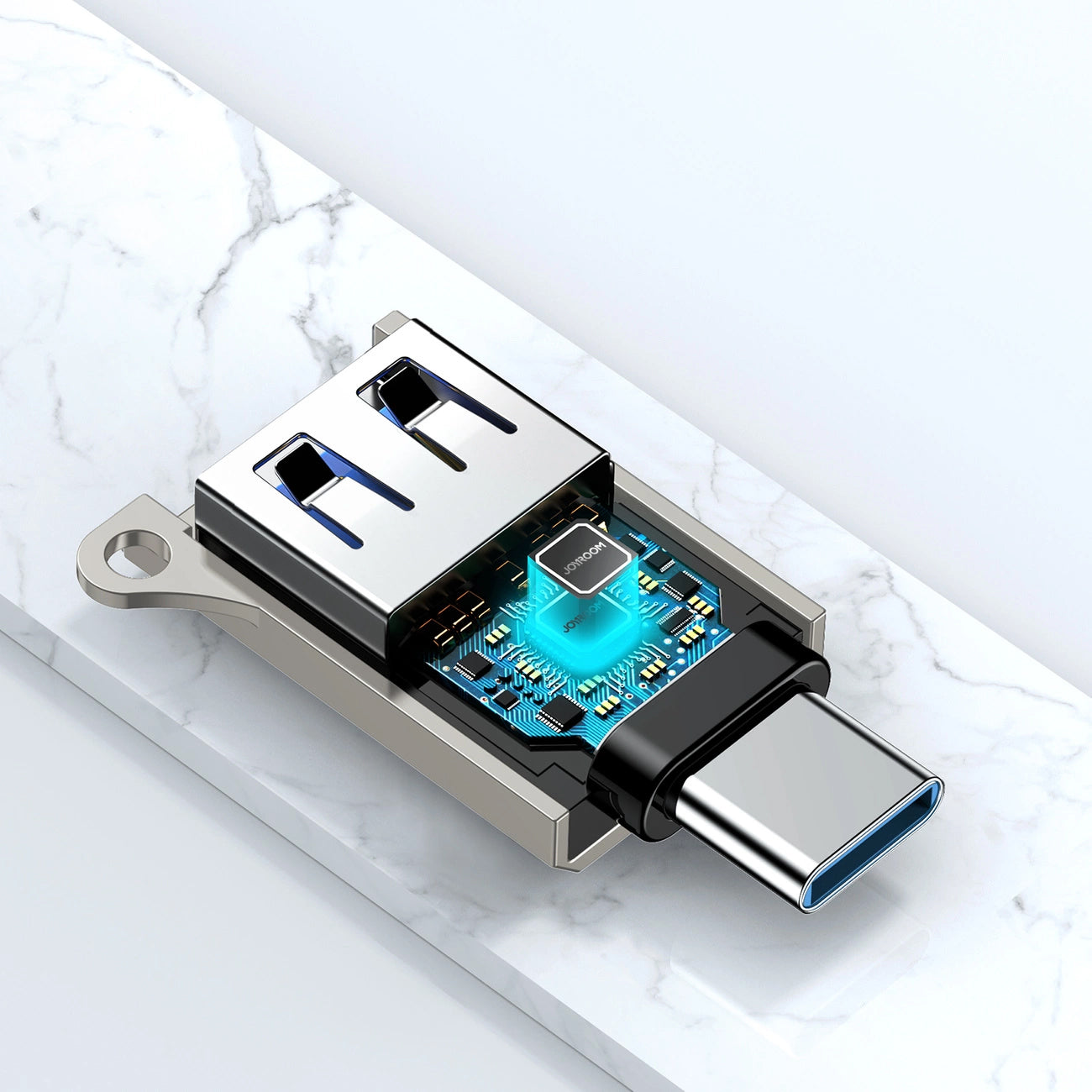 OTG USB-C to USB-A Adapter Joyroom S-H151, Silver