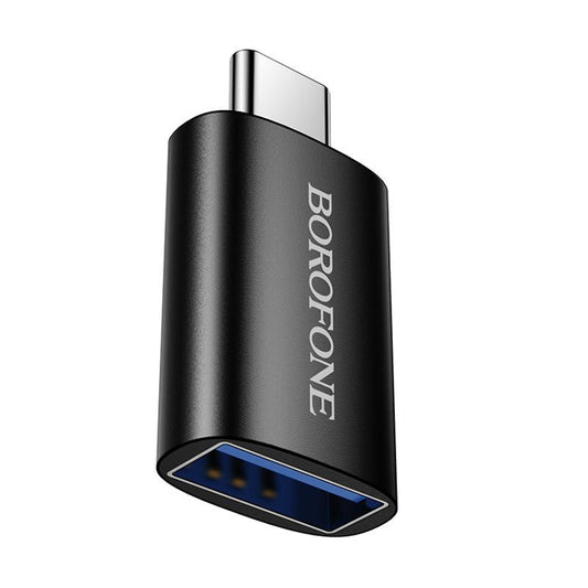 Adaptador OTG USB-C - USB-A Borofone BV26C, Negro