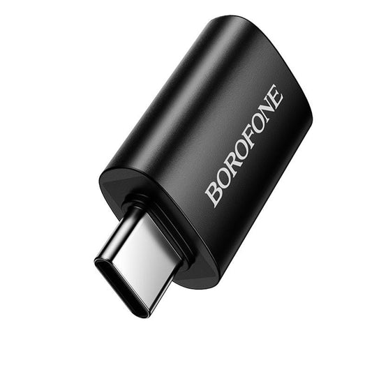 Adaptador OTG USB-C - USB-A Borofone BV26C, Negro