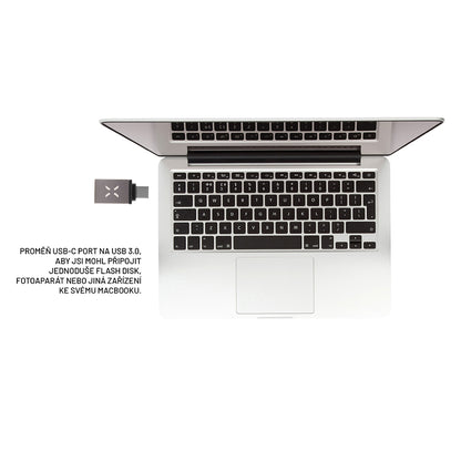 Adaptador OTG USB-C - USB-A Fixed, Gris