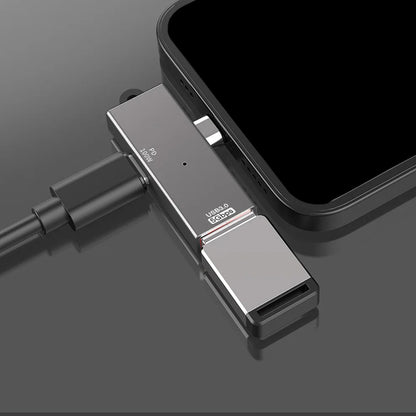Adaptador OTG USB-C - USB-A Techsuit A21, Gris