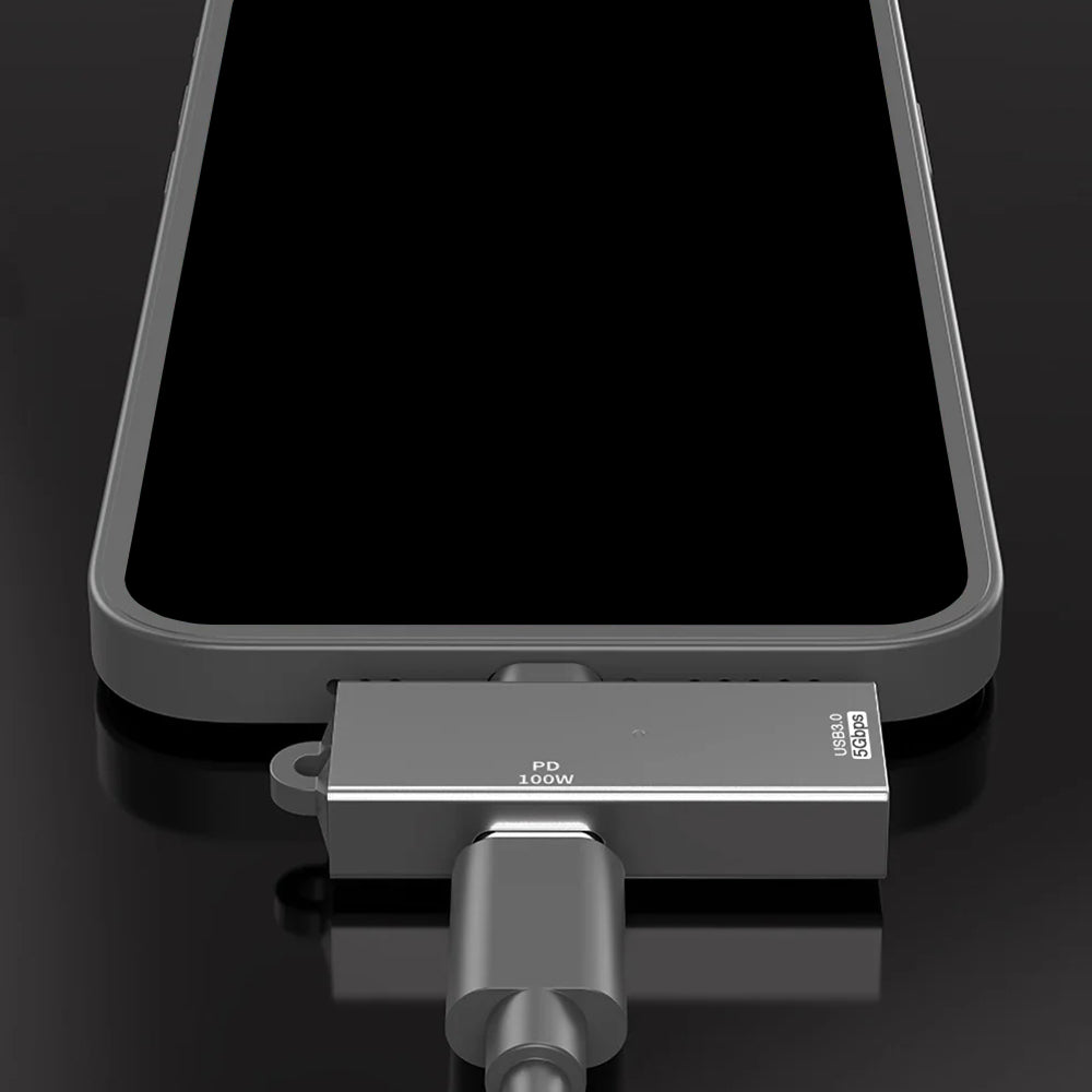 Adaptador OTG USB-C - USB-A Techsuit A21, Gris