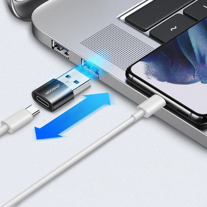 Adaptador de Datos y Carga USB-C - USB-A Joyroom S-H152, Set de 2 piezas, Negro