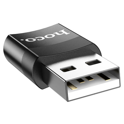 Adaptador de datos y carga USB-C - USB-A HOCO UA17, Negro