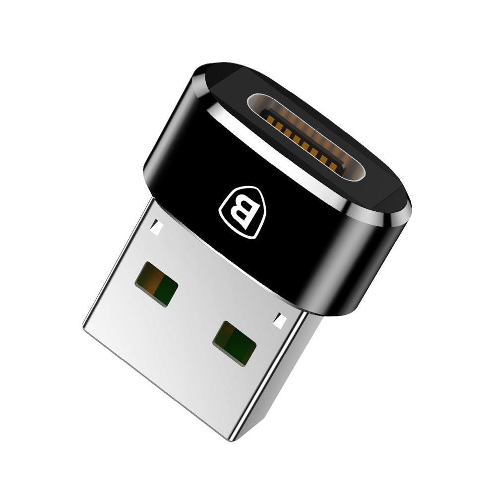 Adaptador de carga y datos USB-C a USB-A Baseus USB-C a USB-A, negro CAAOTG-01 CAAOTG-01