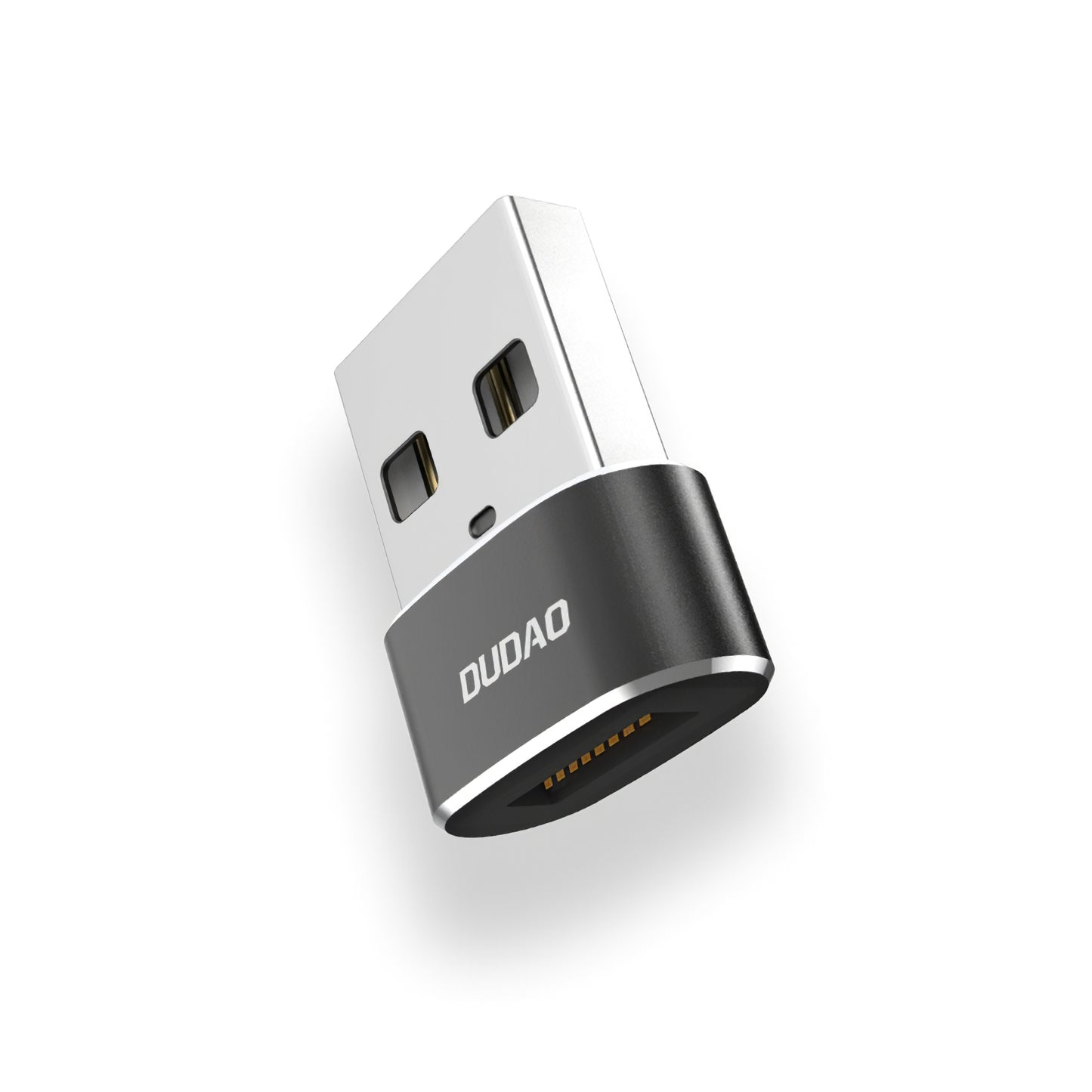Adaptador de carga y datos USB-C a USB-A Dudao L16AC, negro