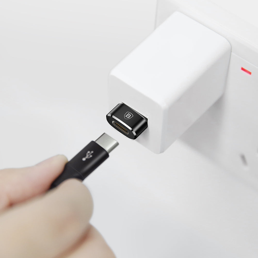 Adaptador de carga y datos USB-C a USB-A Baseus USB-C a USB-A, negro CAAOTG-01 CAAOTG-01