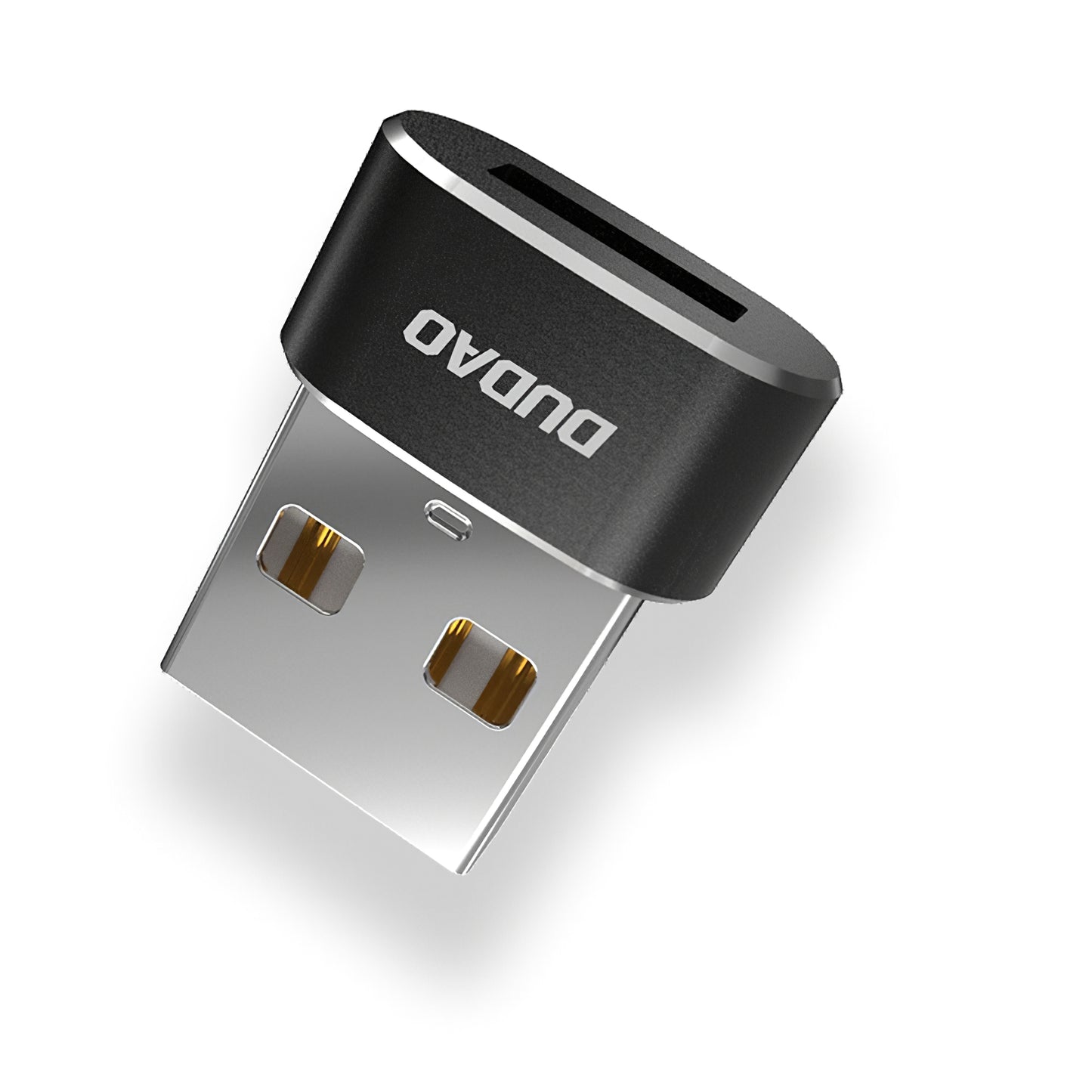 Adaptador de carga y datos USB-C a USB-A Dudao L16AC, negro