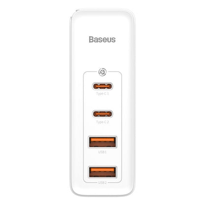 Cargador de red Baseus GaN2 Pro, 100W, 3A, 2 x USB-A - 2 x USB-C, Blanco CCGAN2P-L02