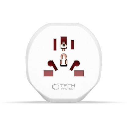 Adaptador de red Tech-Protect US / UK / AU / AU / FI / CN - Europa, Blanco 