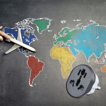 Adaptador de Red Techsuit C529 UK / US / AU - EU, Blanco