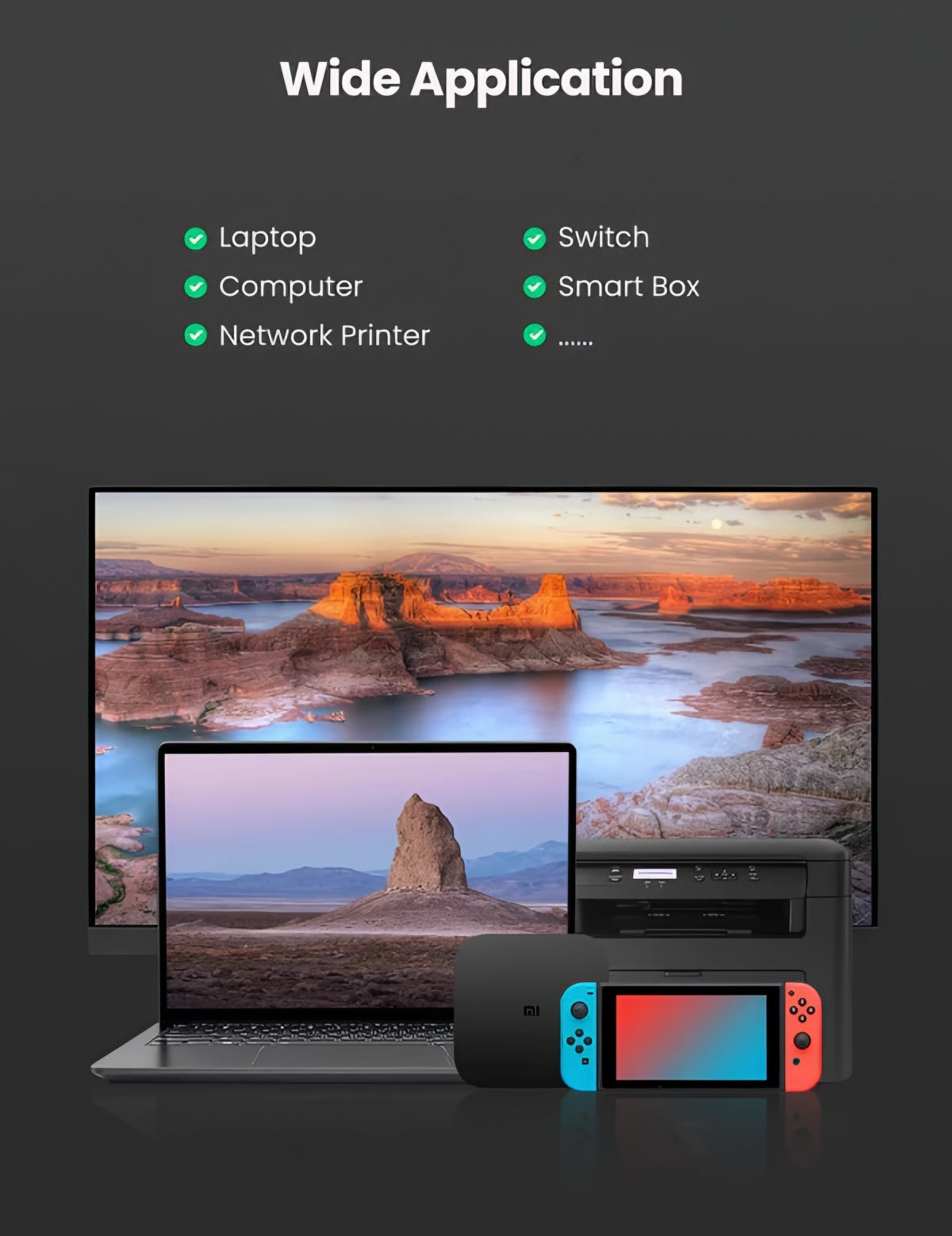 Tarjeta de Red UGREEN CM209, RJ45, USB, Gris