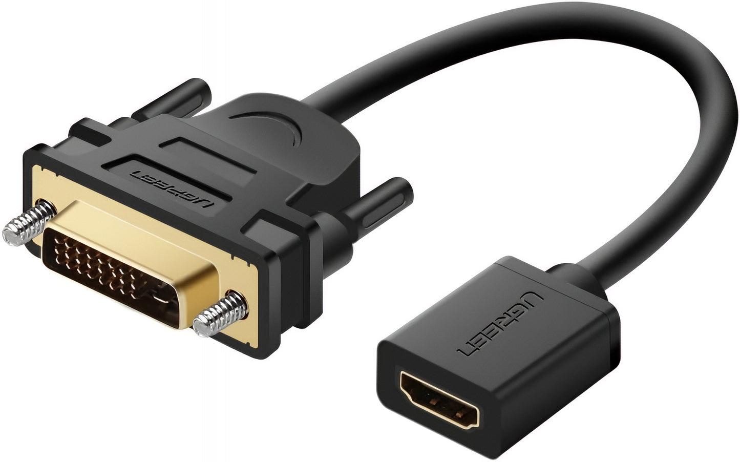 Adaptador de Video UGREEN 20118, HDMI - DVI, 1080P, Negro