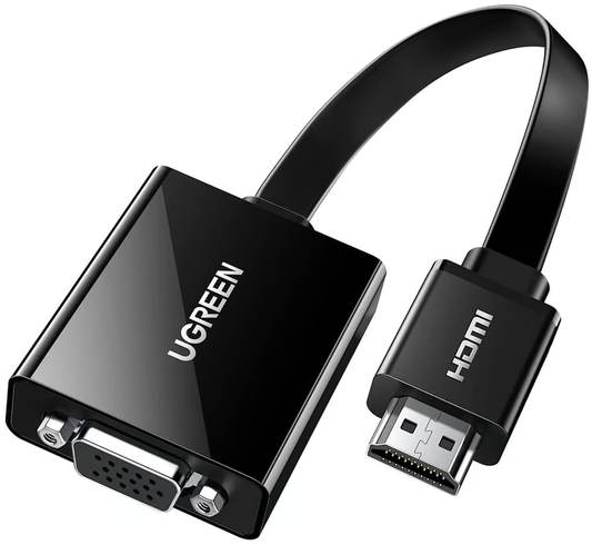 Adaptador de Video UGREEN CM611 (90813), HDMI - VGA, 1080P, Negro