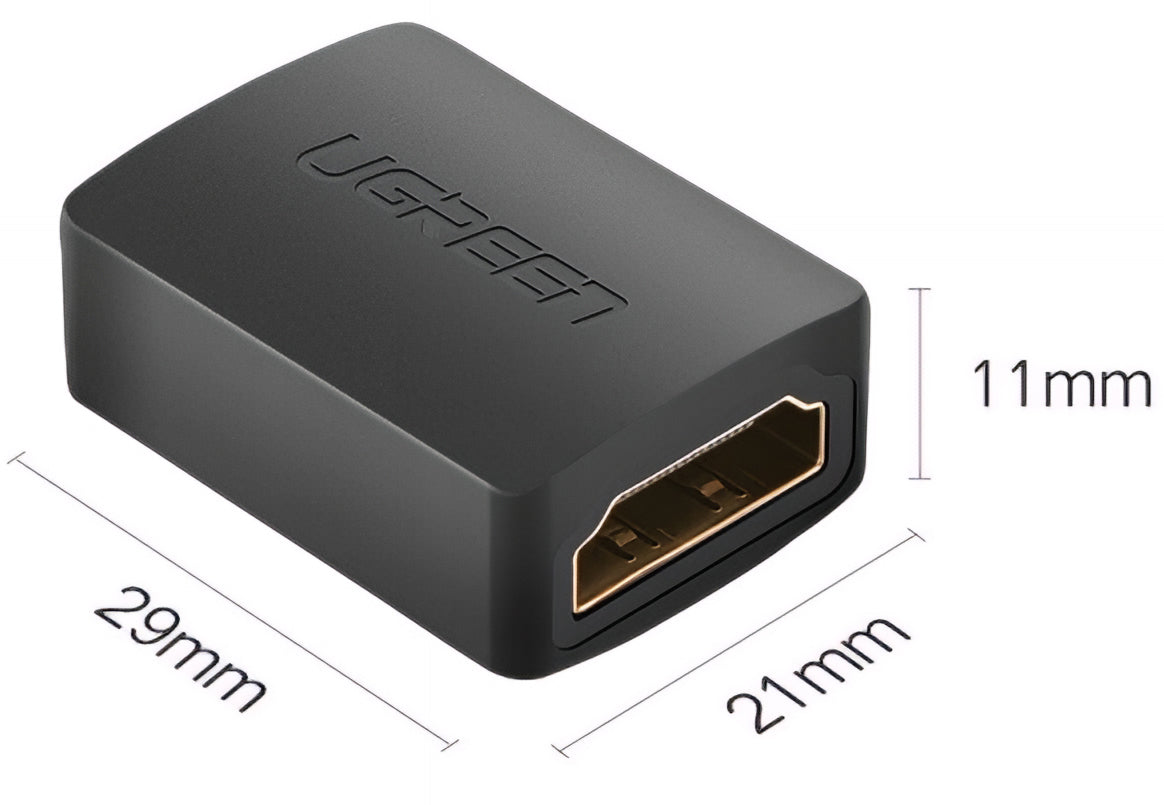 Adaptador de Video UGREEN HD112, HDMI - HDMI, 4K, Negro