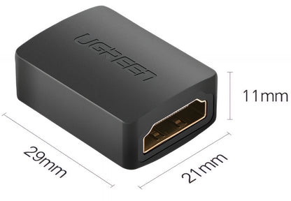 Adaptador de Video UGREEN HD112, HDMI - HDMI, 4K, Negro