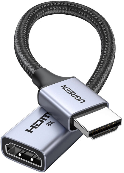 Adaptador de Video UGREEN HD165, HDMI - HDMI, 8K, Gris
