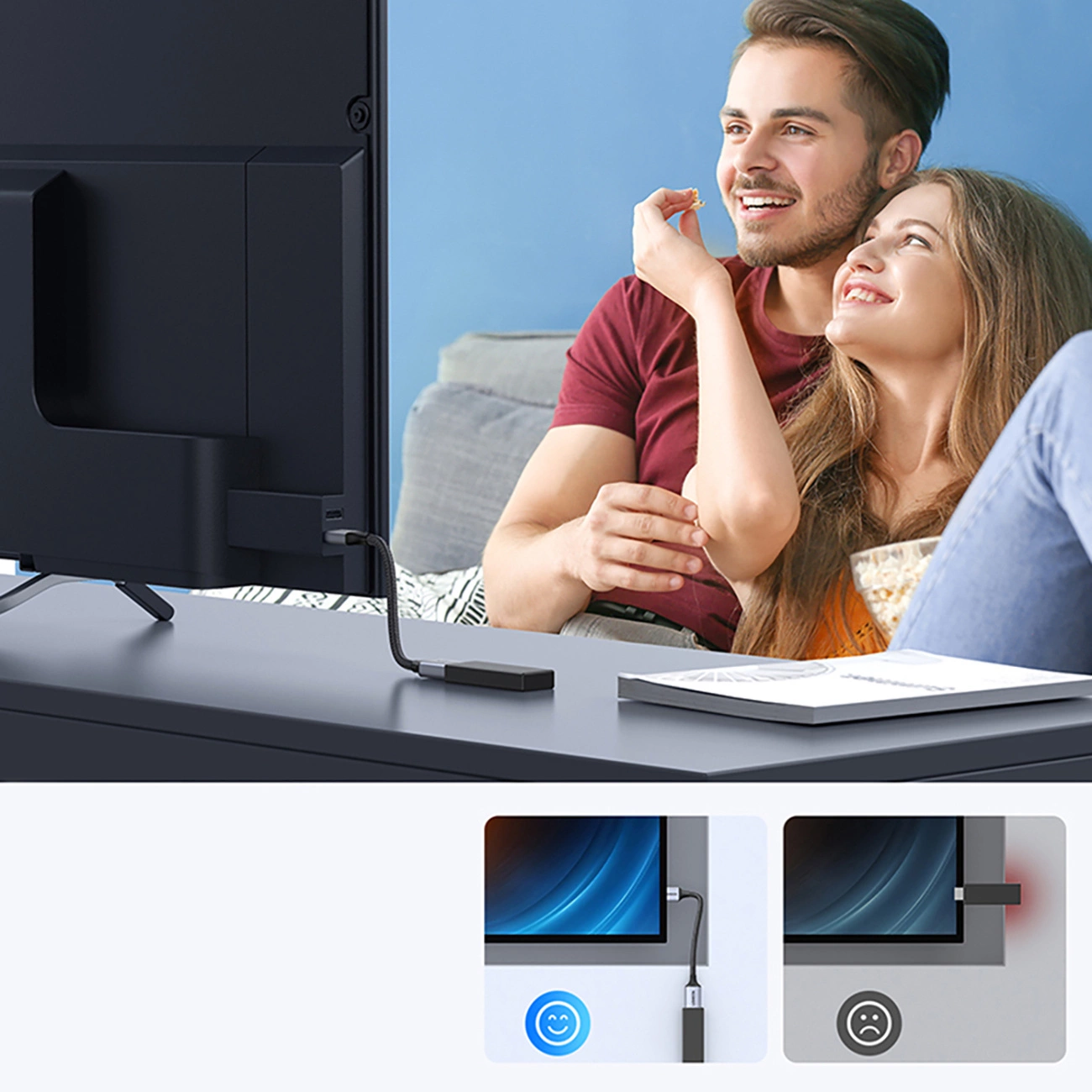 Adaptador de Video UGREEN HD165, HDMI - HDMI, 8K, Gris