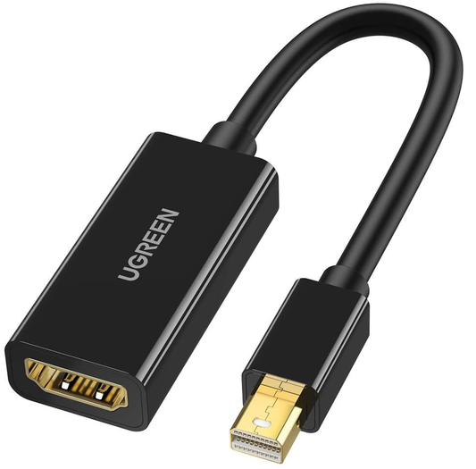 Adaptador de Video UGREEN MD112, MiniDisplayPort - HDMI, Negro