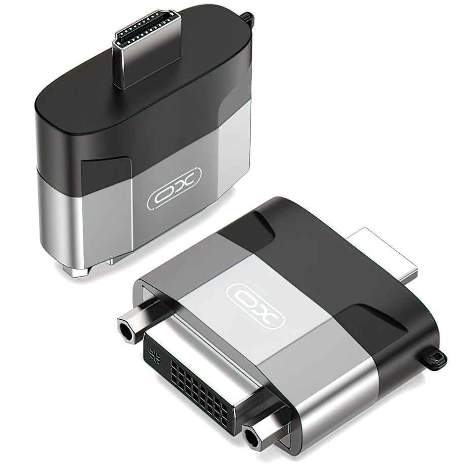 Adaptador de vídeo XO Design GB013, HDMI - DVI, Gris 