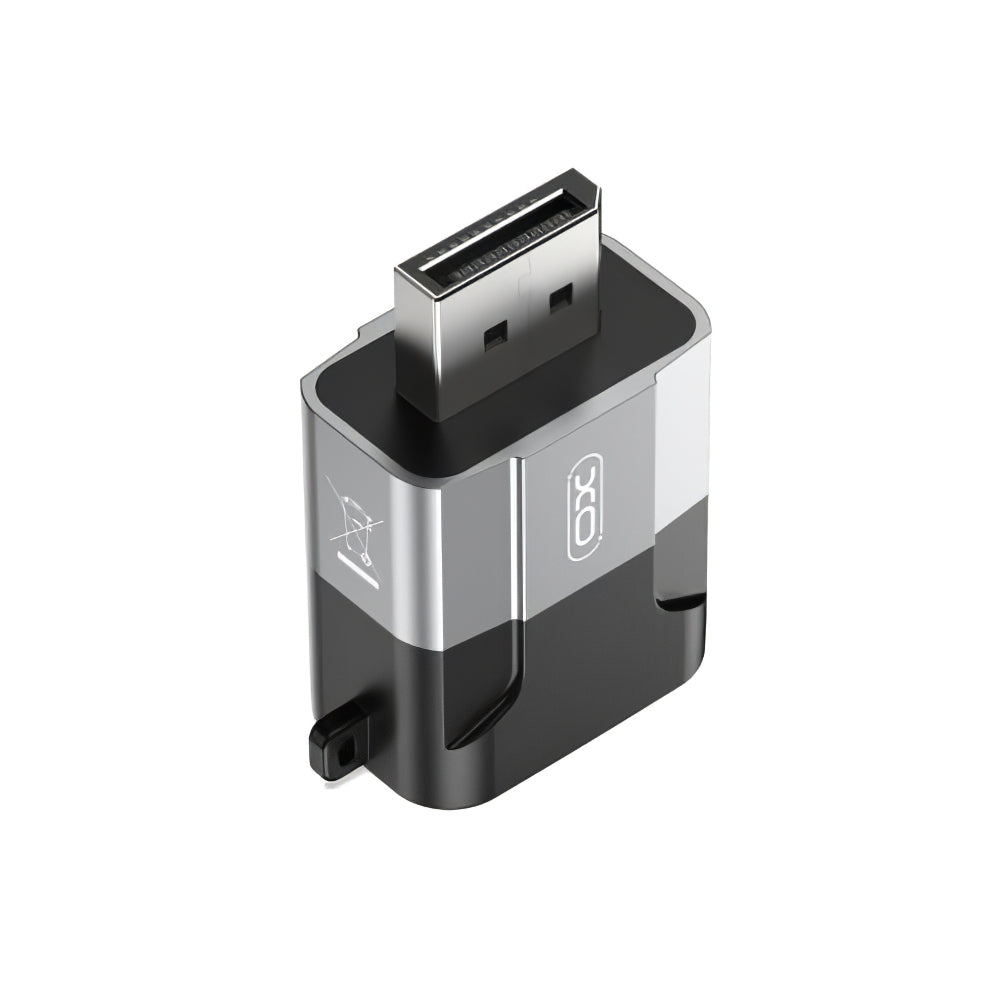 Adaptador de vídeo XO Design GB016, DisplayPort - VGA, Gris 