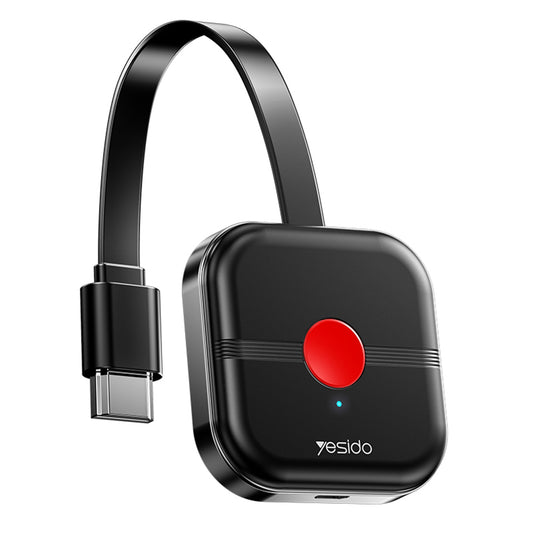 Adaptador Multimedia Inalámbrico Yesido TV10 5G, Negro
